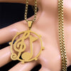 Music Treble Clef Note Necklace