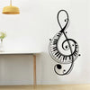 Treble Clef Piano Wall Sticker