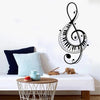 Treble Clef Piano Wall Sticker