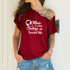 "Music is what feelings sound like" Cross Bandage T-shirt - Red / S - { shop_name }} - Review
