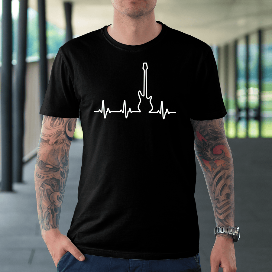 Guitar Heart Beat T-shirt - { shop_name }} - Review