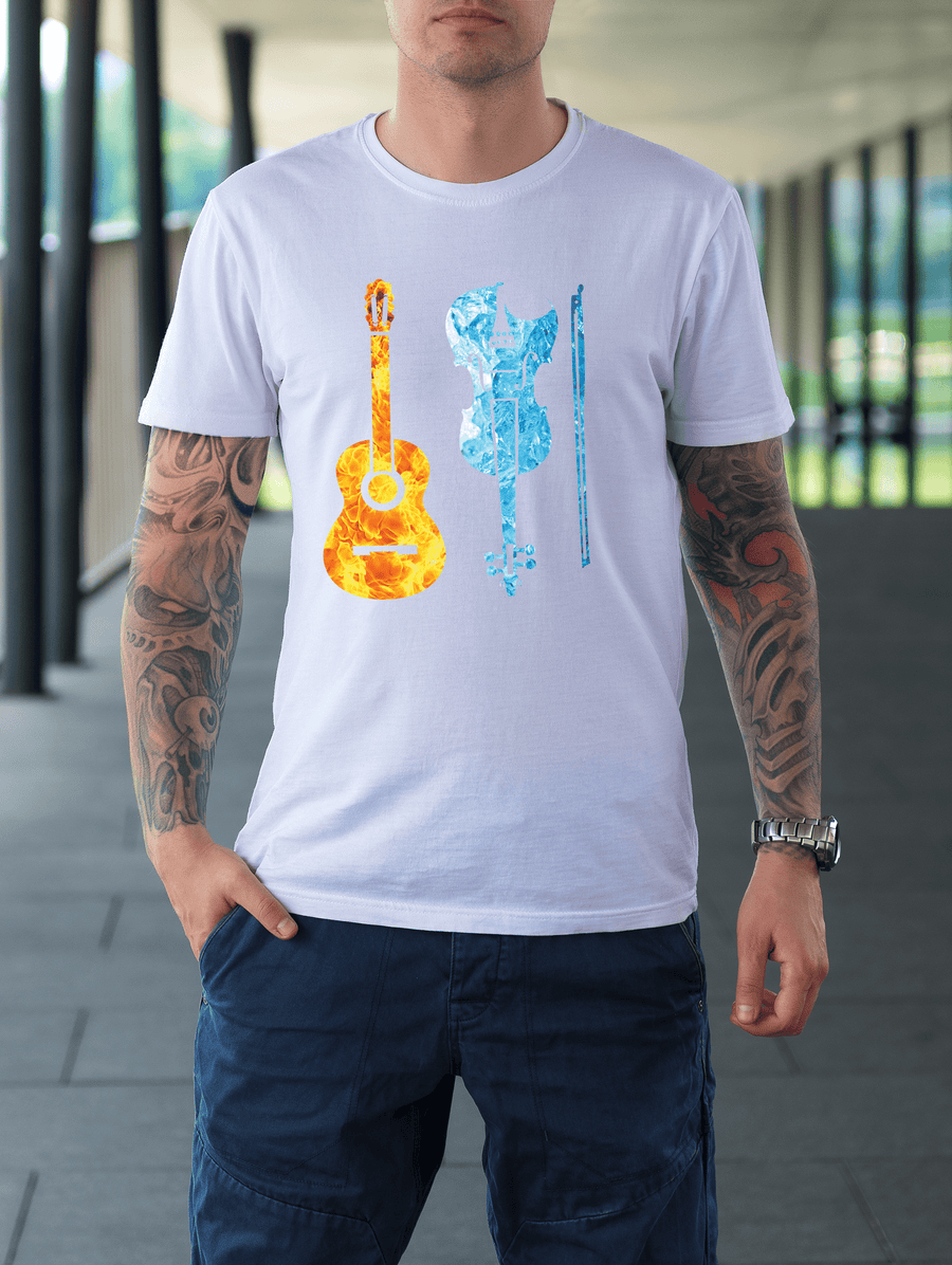 Music Instrument( Fire and Ice )T-Shirt