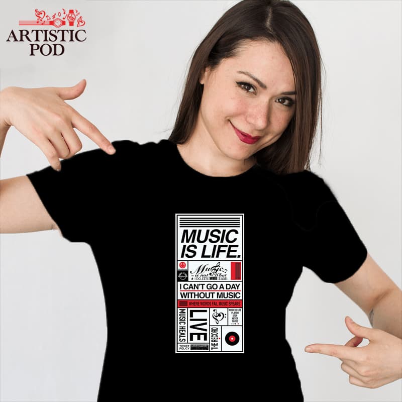 Music Is Life Playbill T-shirt
