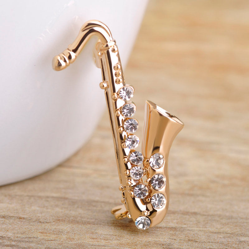Crystal Saxophone Pin - Artistic Pod Review