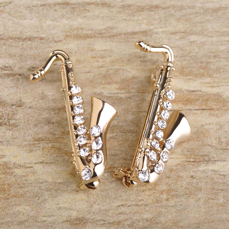Crystal Saxophone Pin - Artistic Pod Review