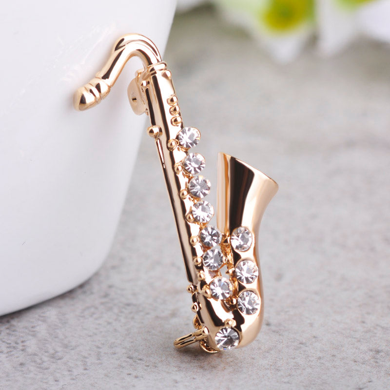 Crystal Saxophone Pin - Artistic Pod Review