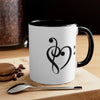 Music Note Heart Mug