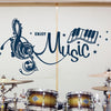 Creative Piano & Headphone Wall Sticker