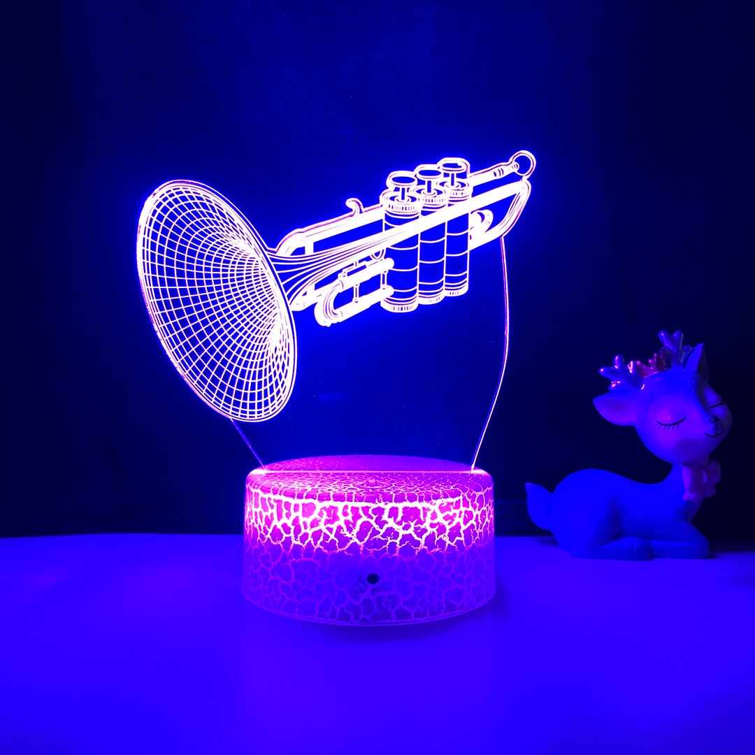 Trumpet 3D Flash Night Light