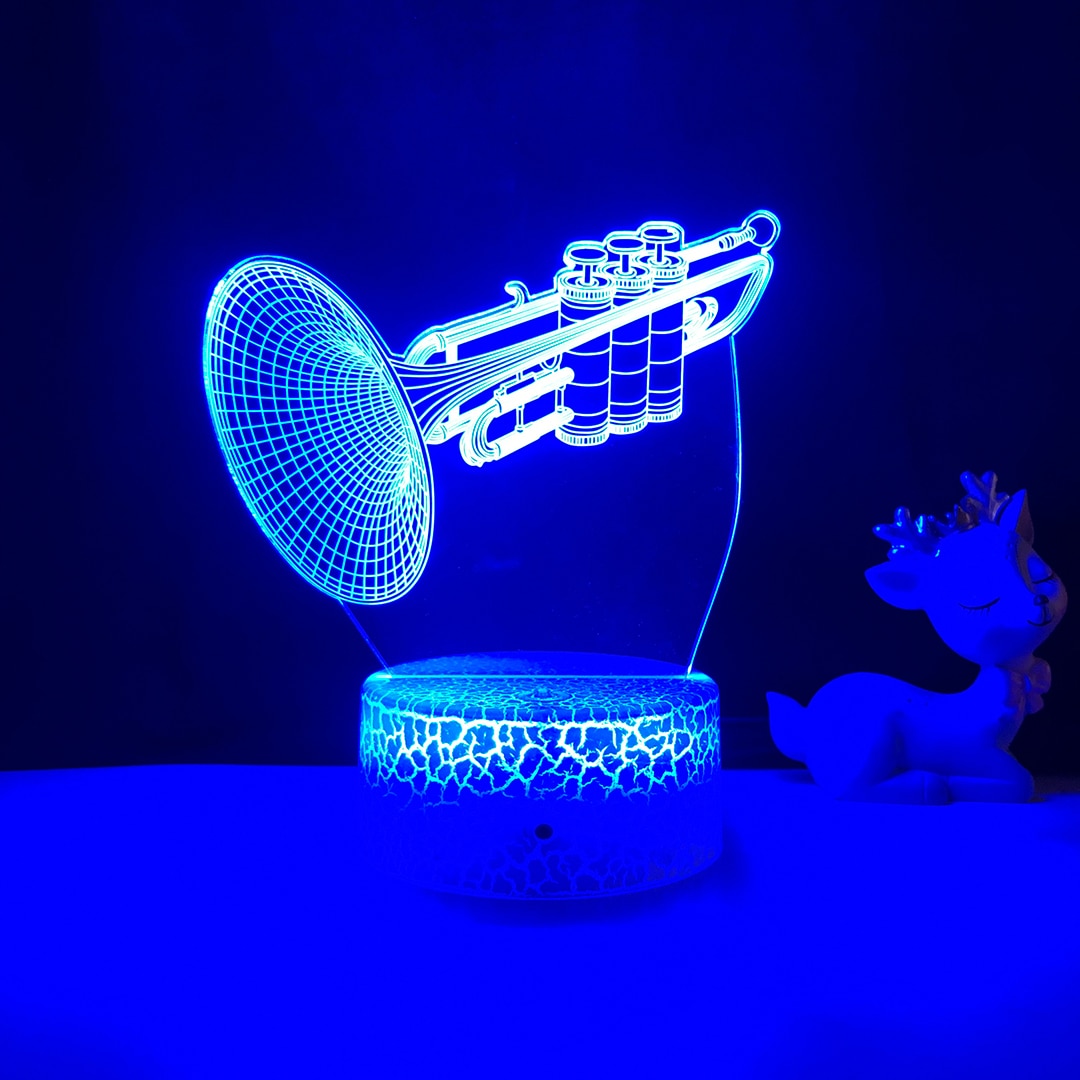 Trumpet 3D Flash Night Light