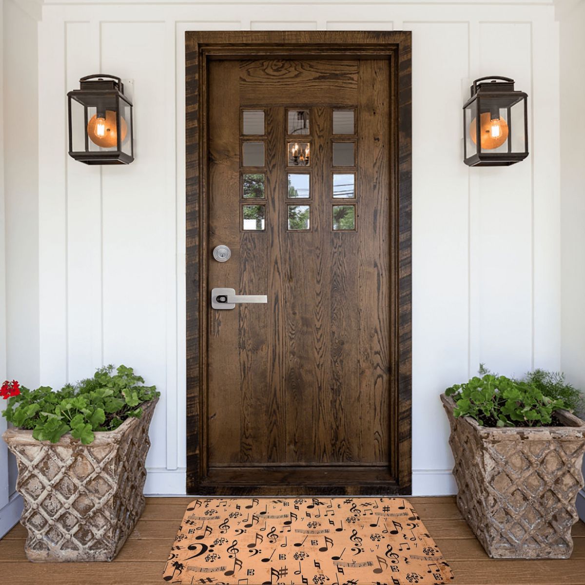 Vintage Musical Notes Doormat - Artistic Pod
