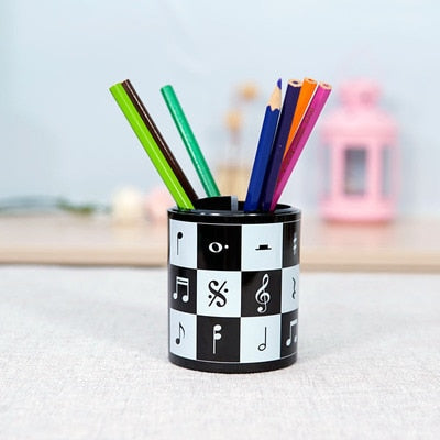 Piano Key Metal Stand Pen Holder