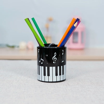 Piano Key Metal Stand Pen Holder