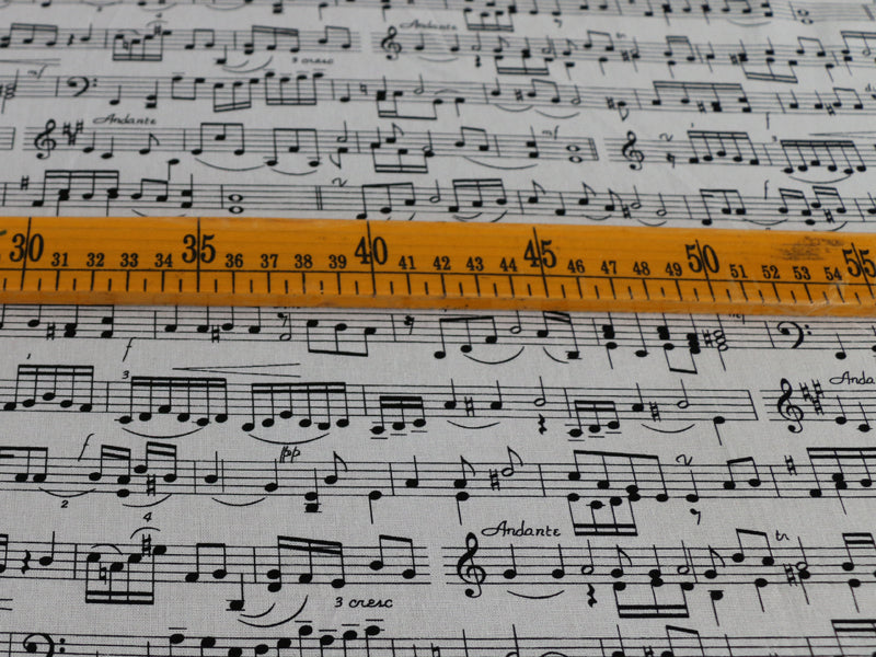 Musical Note Cotton Cloth Fabric