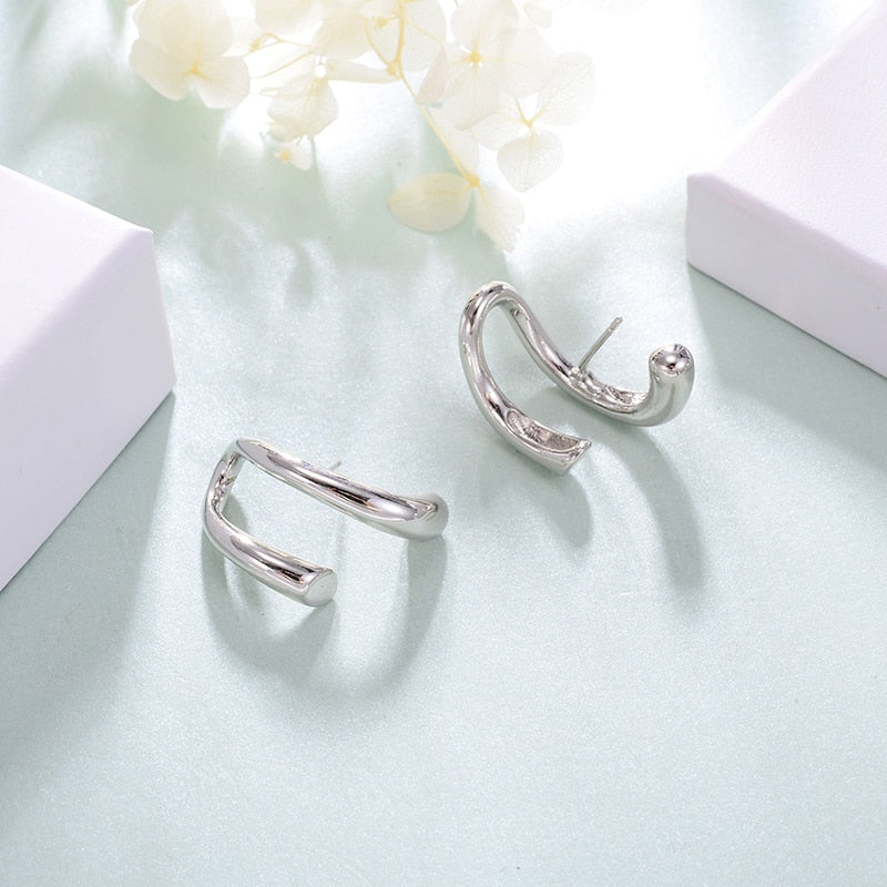 Music Notes Shaped Stud Earrings