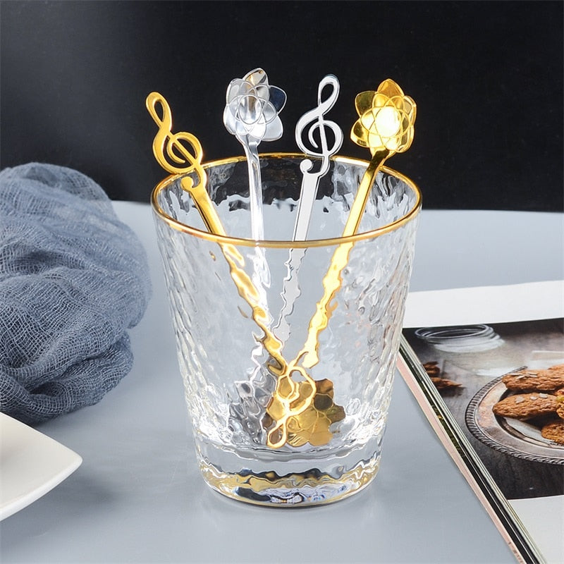 Flower Music Notes Coffee Spoon