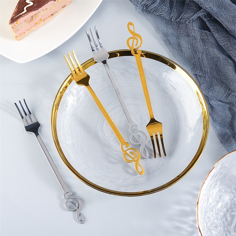 Music Notes Stainless Steel Fork