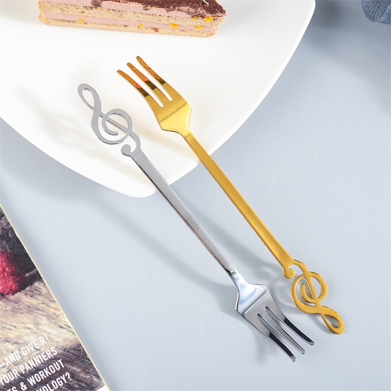 Music Notes Stainless Steel Fork