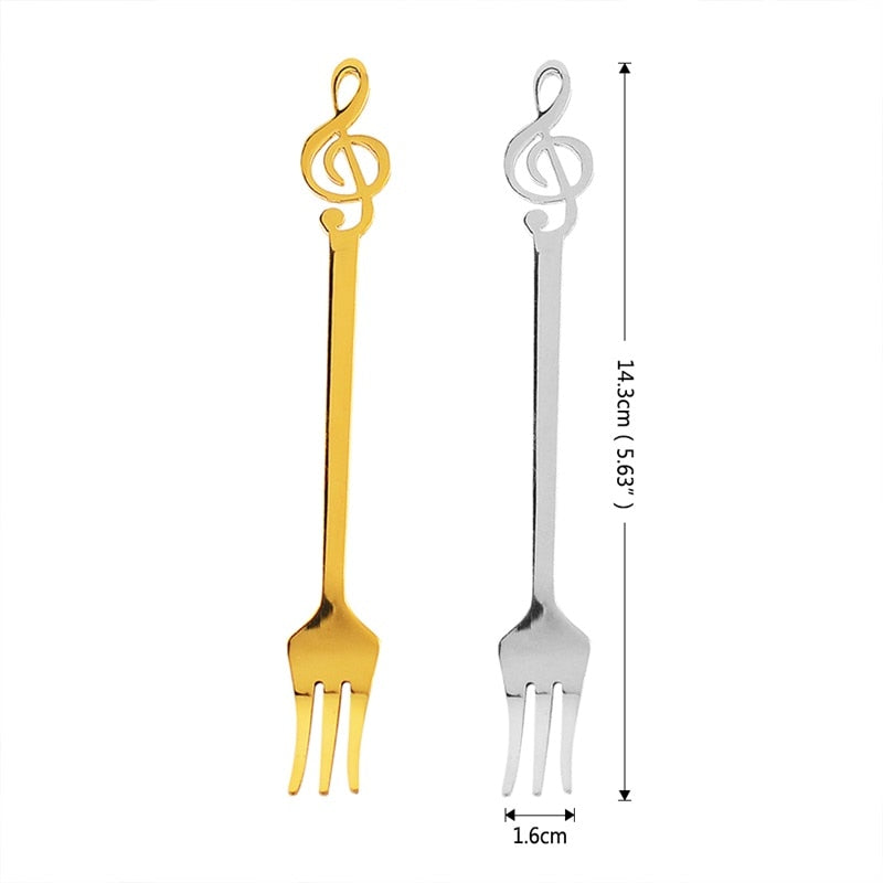 Music Notes Stainless Steel Fork