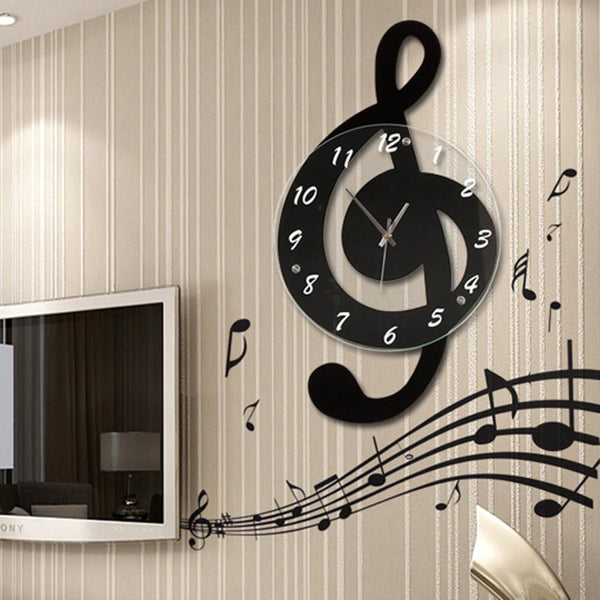Treble Clef Minimalist Wall Clock - Artistic Pod