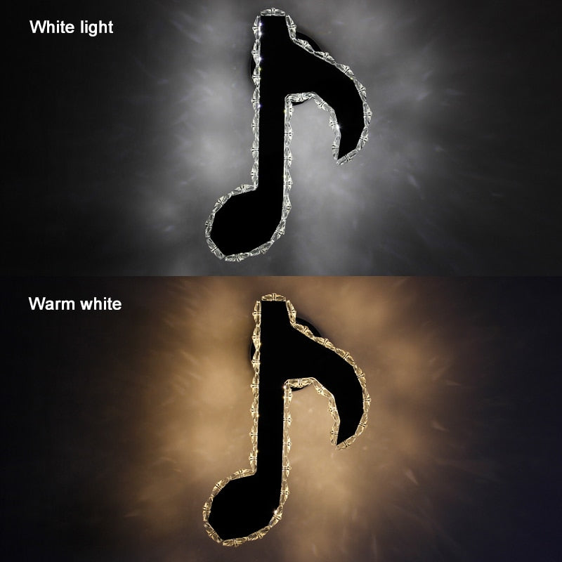 Music Notes Interior Wall Lamp
