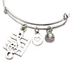 Free - Musical Note Heart Bangle