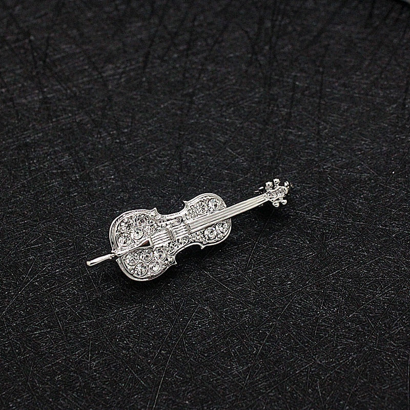 Saxophone Violin Harp Trombone Guitar Brooch - { shop_name }} - Review
