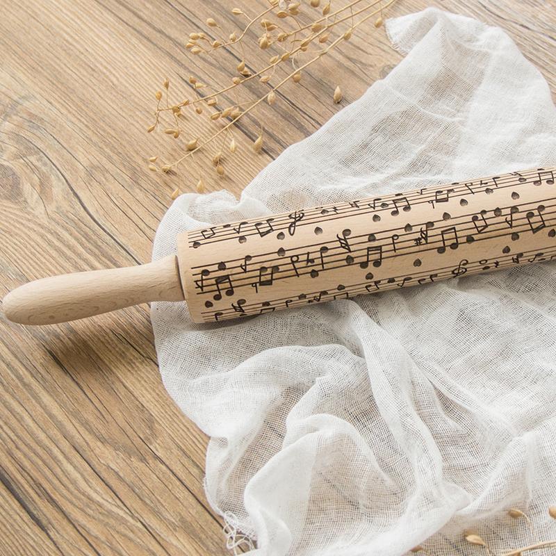 Musical Notes Dough Engraved Roller - { shop_name }} - Review