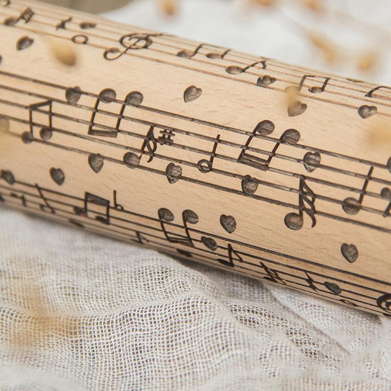 Musical Notes Dough Engraved Roller - { shop_name }} - Review