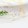 Music Notes Pearls Necklace