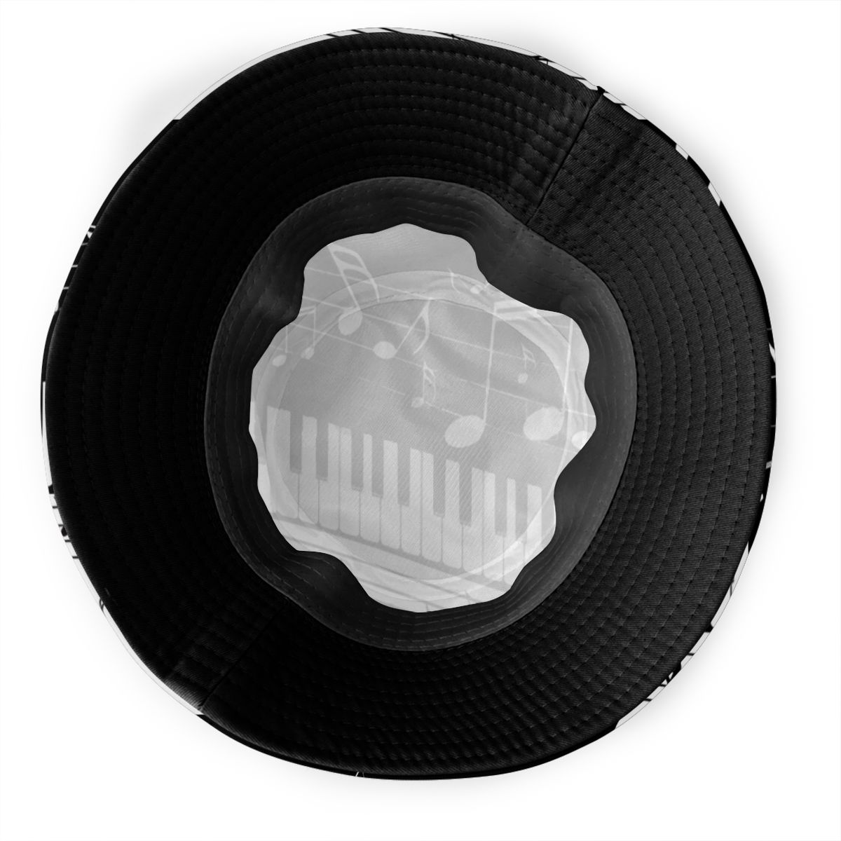 Piano Music Notes Printed Bucket Hat