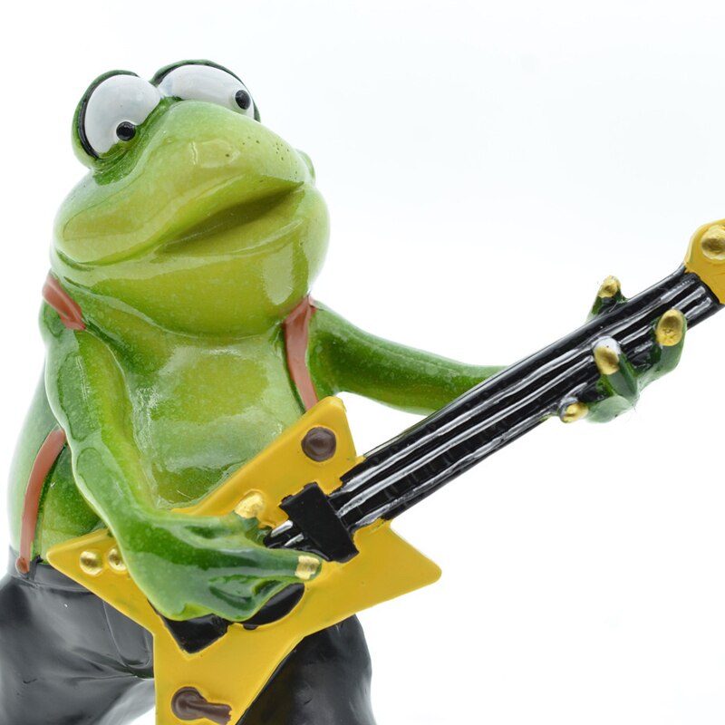 Musician Frog Band Figurine