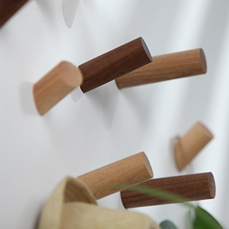 Natural Wood Wall Hook Hanger