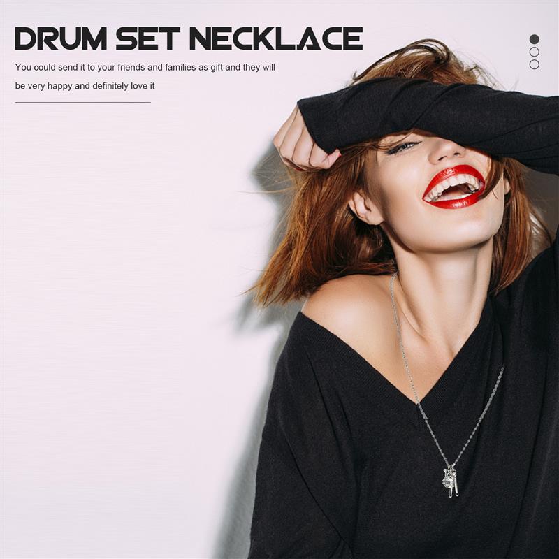 Drums & Drumsticks Necklace