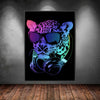 Colorful Animal Headphone Canvas Art