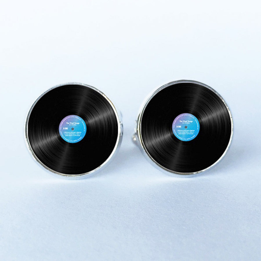Free - Blue Vinyl Record Cufflinks