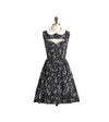 Musical Note Collar Dresses Retro Hollow Out Chest