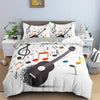 Guitar/Violin Music Notes Bedding Set