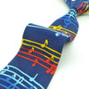 Music Note Blue Tie