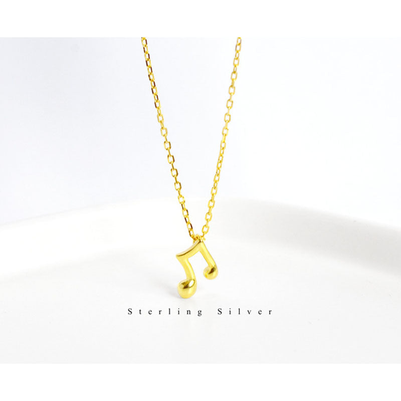 Tiny Eighth Note Necklace