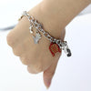 Mixed Music Note Charm Bracelet