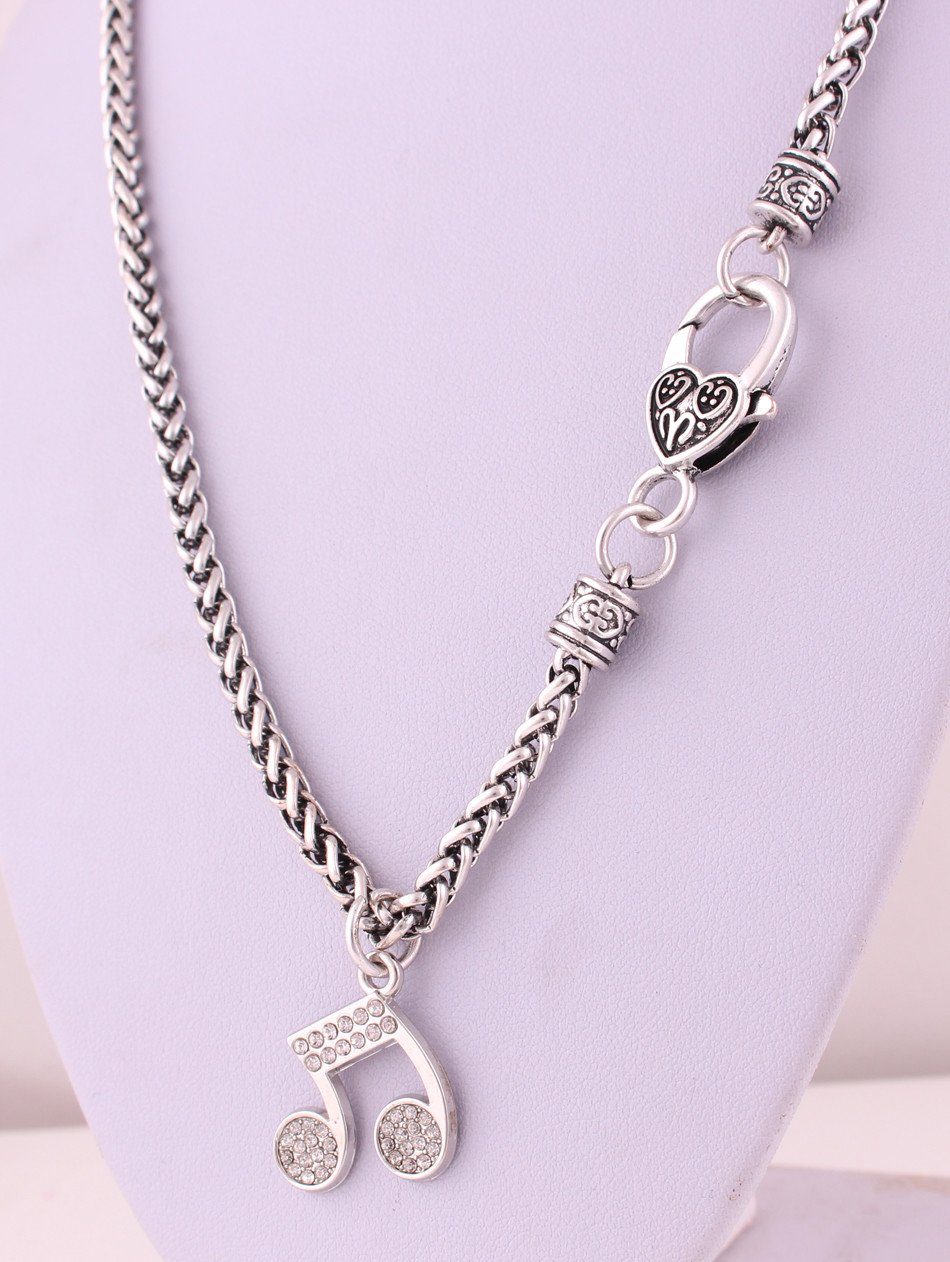 Music Note Charm Necklace - Artistic Pod