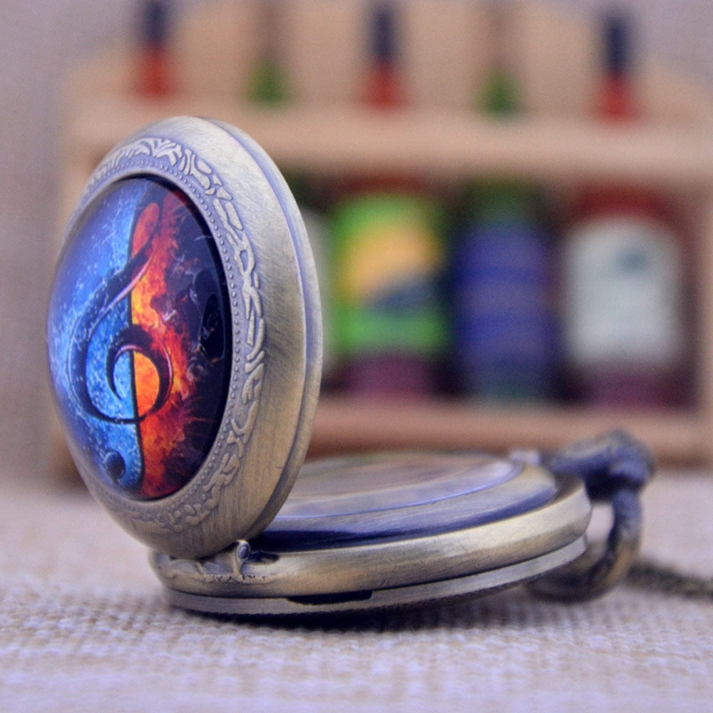 Water-Fire Treble Clef Watch Necklace - { shop_name }} - Review