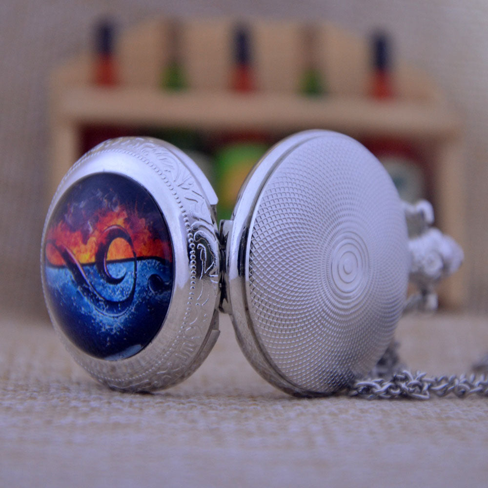 Water-Fire Treble Clef Watch Necklace - { shop_name }} - Review