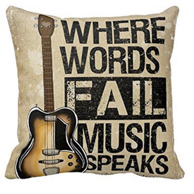 Free - Music Quote Pillow Cover