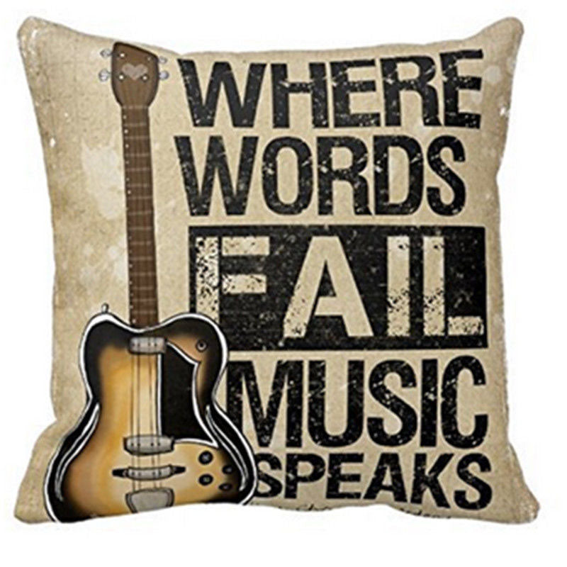 Free - Music Quote Pillow Cover