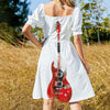 Abstract Electric Guitar Dress