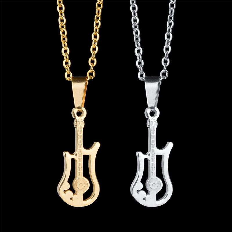 Electric Guitar Stainless Steel Necklace - Artistic Pod Review
