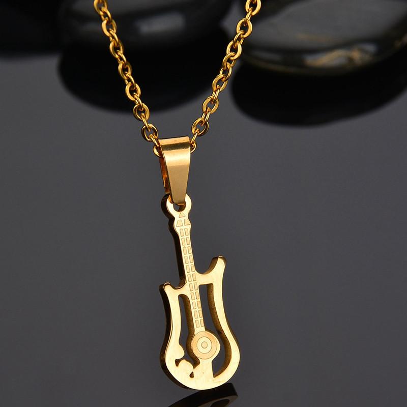 Electric Guitar Stainless Steel Necklace - Artistic Pod Review