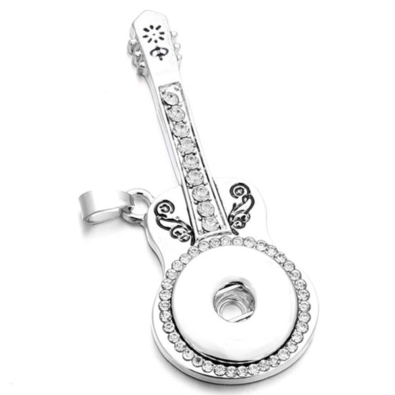 Crystal Guitar Musical Pendant